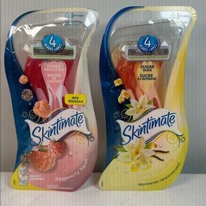 new Skintimate Exfoliating Shaving Razors 2 pack 4razors